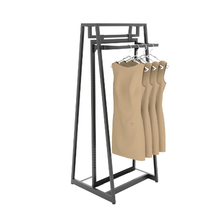 24" x 11" Aspect Retail Merchandisers Apparel Display Bar Adjustable Hangrails Matte Black APHR2411MAB