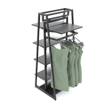 24" x 11" Aspect Retail Merchandisers Apparel Display Bar Adjustable Hangrails Matte Black APHR2411MAB