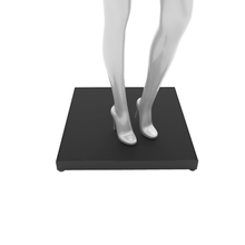 23-17/32"W x 25-9/16"L Aspect Mannequin Retail Display Platform for Retail Merchandising Matte Black Melamine APMPMAB