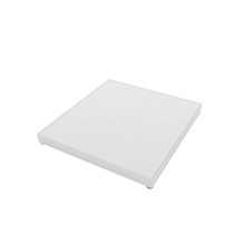 23-17/32"W x 25-9/16"L Aspect Mannequin Retail Display Platform for Retail Merchandising Gloss White Melamine APMPW