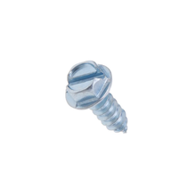 1-1/2 Inch Type A Indented Hex Head Slotted Sharp Point Tapping Screws Box of 3000 Zinc-Plated Steel DS184B