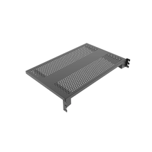 15-1/2 Inch Aspect Perforated Metal Display Shelf with Integrated Brackets Matte Black APSLFS24PMAB