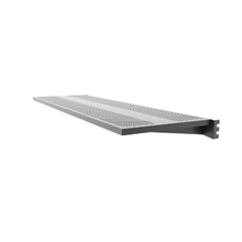 15-1/2 Inch Aspect Perforated Metal Display Shelf with Integrated Brackets Matte Black APSLFS48PMAB