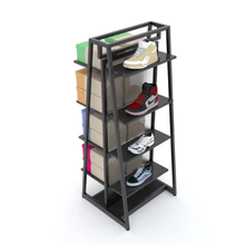8 Inch Aspect Perforated Metal Display Shelf with Integrated Brackets Matte Black APSLFS824MAB