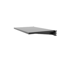 15-1/2 Inch Aspect Perforated Metal Display Shelf with Integrated Brackets Matte Black APSLFS24MAB