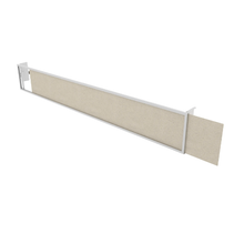 6-1/4 Inch Aspect Retail Display Large Sign Holders for Outrigger Uprights Gloss White APSH48W