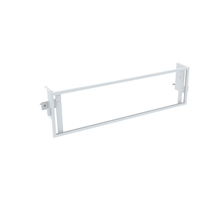 6-1/4 Inch Aspect Retail Display Small Sign Holders for Outrigger Uprights Gloss White APSH24ORW