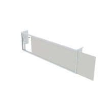 6-1/4 Inch Aspect Retail Display Small Sign Holders for Outrigger Uprights Gloss White APSH24ORW