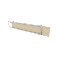 22¾" x 3¼" Inch Aspect Retail Display Merchandiser Promotional Sign Holder Saddle Mount Gloss White APSH24W