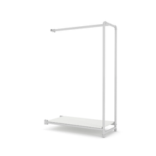 40"L x 21"W x 3"H Inch Pipeline Etagere Add-On Hang Fold Attachment Anthracite Gloss White Rack with Shelves PSETGHRFSWWH