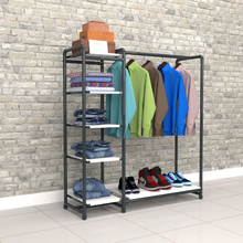 40"L x 21"W x 8"H Inch Pipeline Etagere Hang-Fold Retail Display Fixture Anthracite Grey Rack with Raw Oak Wood Grain Shelves PSETGHRKTOK