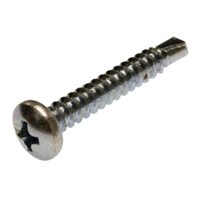 10 X 1/2 Inch Self-Drilling Pan Head Screws Phillips Sharp Point Steel Zinc TEK4PM (Pack of 1000)