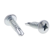 10 X 1/2 Inch Self-Drilling Pan Head Screws Phillips Sharp Point Steel Zinc TEK4PM (Pack of 1000)