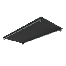 55"L x 28"W x 3"H Inch Pipeline Adjustable Double Ballet Bar Rack Base Shelf Black Finish PSBBLLADJSBK