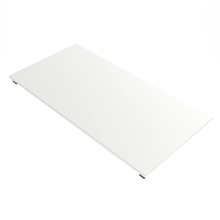 55"L x 28"W x 3"H Inch Pipeline Adjustable Double Ballet Bar Rack Base Shelf White Finish PSBBLLADJSWH