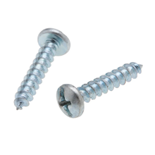 8 X 2 Inch JTS Type A Tapping Screw Pan Head Phillips Sharp Point Steel Zinc JTS24 (Pack of 100)