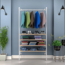 54"L x 20"W x 4.5"H Inch Pipeline Outrigger Kit Hang Rail and Four Gloss White Frame with Raw Oak Wood Grain Shelves PSORW1OK