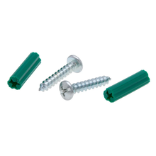 1/4 Inch Light Duty Green Collarless Vinyl Wall Anchor Pan Head Combo Screw WAKJ8 (Pack of 200)