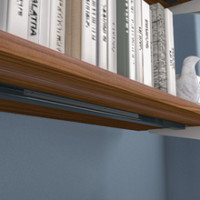 51.25"L x 20"W x 4.5"H Inch Pipeline Outrigger Kit Four Gloss White Frame with Dark Brown Wood Grain Shelves PSORW3BN