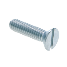 6-32 X 1-1/4 Inch Flat Head Slotted Machine Screws Zinc Plated Steel JFM68 (Pack of 100)