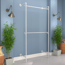 54"L x 9"W x 4"H Inch Pipeline Outrigger Kit with Two Gloss White Frame with Hang Rail PSORW4