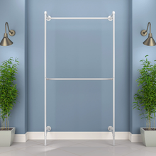 54"L x 9"W x 4"H Inch Pipeline Outrigger Kit with Two Gloss White Frame with Hang Rail PSORW4