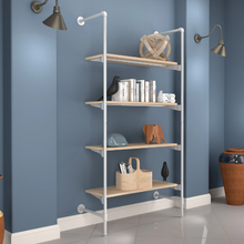 15 3/4 W x 46 3/8 L x 1 T Inch Pipeline Shelves 48" Wide Raw Oak Wood Grain Melamine Covered PSORSLF48-MLOK