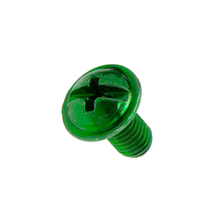 10-32 X 3/8 Inch Connectivity Ground Screw Steel Zinc Green GS20 (Pack of 100)