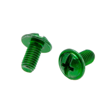 10-32 X 3/8 Inch Connectivity Ground Screw Steel Zinc Green GS20 (Pack of 100)