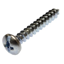 12-11 X 3/4 Inch JTS Type A Tapping Screw Pan Head Sharp Point Steel Zinc JTS33 (Pack of 100)