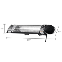 1500W Carbon Infrared Patio Heater w/Remote Control Wall or Ceiling Mount WB246718
