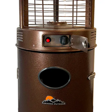 32000 BTU Shine Round Flame Tower Heater Hammered Bronze OH-BZ32-7M