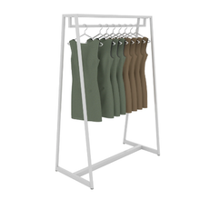 48"W x 68"H Aspect Ballet Bar Garment Rack Gloss White Finish APA48NWW