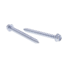 14-10 x 3 Inch Self Piercing Tapping Screw and Indented Hex Washer Head JDS143 (Pack of 100)