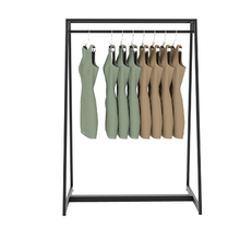 48"W x 68"H Aspect Ballet Bar Garment Rack Matte Black Finish APA48NWMAB
