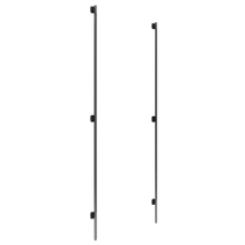 10 Inch Aspect Surface Mount Slotted Wall Standards Set Of 2 Matte Black Finish APORVKITMAB