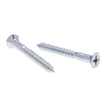1 Inch 8 Flat Head Phillips Wood Screw Steel Zinc Plated JFWP19 (Pack of 100)