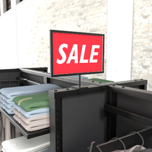 16 Length Magnetic Sign Holders for Aspect Gondola Merchandisers Matte Black APSH117MAB