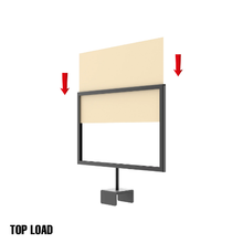 16 Length Magnetic Sign Holders for Aspect Gondola Merchandisers Matte Black APSH117MAB
