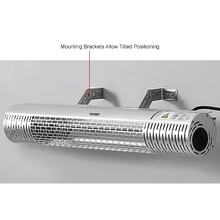 1500W Carbon Infrared Patio Heater w/ Remote Control Wall or Ceiling Mount WB246720