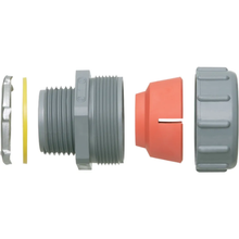 1 Inch Liquidtight Oiltight Strain Relief Cord Connector With Sealing Ring and Locknut NMCG100750BL