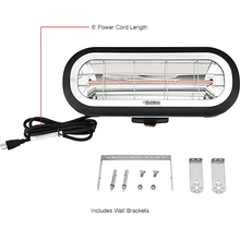 1500W Infrared Patio Heater Wall Or Ceiling Mount Low Glare WB246721