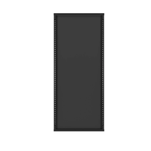 59 Length Aspect Gondola Display Panel Double Sided Slotted Steel Frame Matte Black APWFRMAB
