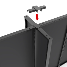 15 Length Aspect Double Sided Gondola Panel Connector Matte Black APWCN1MAB