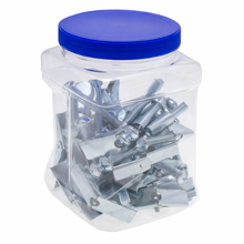 3/8 x 3 Inch Round Head Toggle Bolt Set for Secure Hollow Wall Anchoring J1519 (Pack of 50)