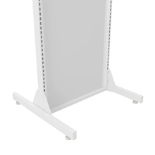 28 Length Aspect Gondola Panel T-Leg Set Gloss White APWSPLGW