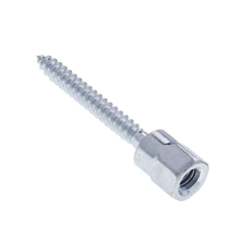 1/4 X 1 Inch Vertical Wood Rod Hanger for 1/4-20 Threaded Carbon Steel JRWV37100 (Pack of 25)