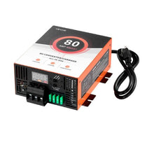 80 Amp 110V AC to 12V DC RV Converter Battery Charger Compatible with Lithium & Lead Acid Battery