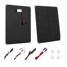 30W 12V Solar Battery Charger Maintainer, Mono Solar Panel Trickle Battery Charger