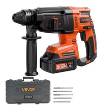 20V Brushless Cordless Hammer Drill Lithium-Ion 1.1 Inch Rotary Hammer Driver,SDS-Plus Electric Lightweight Power Tool Kit with Battery and Charger